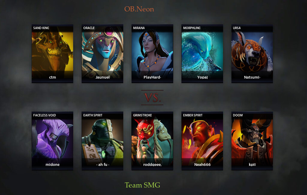 Neon Vs Smg Match On Bts Pro Series S Dota