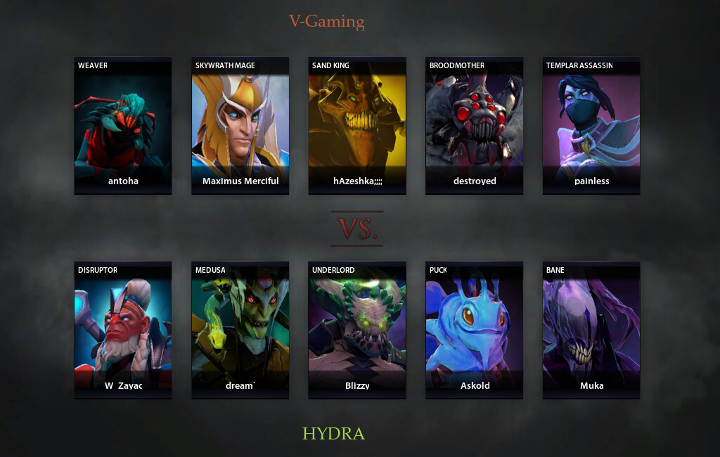 V Vs Hydra Match On Dpc Weu Tour Dota