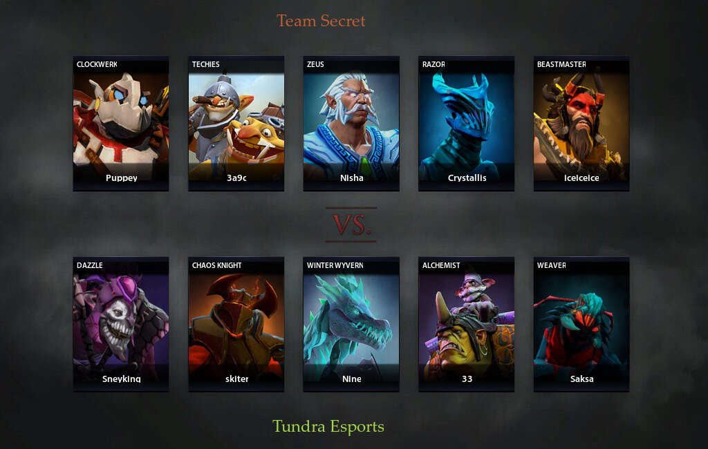 Secret Vs Tundra Match On Dpc Eu Tour Dota