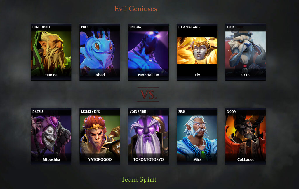 EG Vs TSpirit Match 05 08 2022 On PGL Arlington 2022 Dota 2