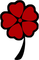 Red flower logo