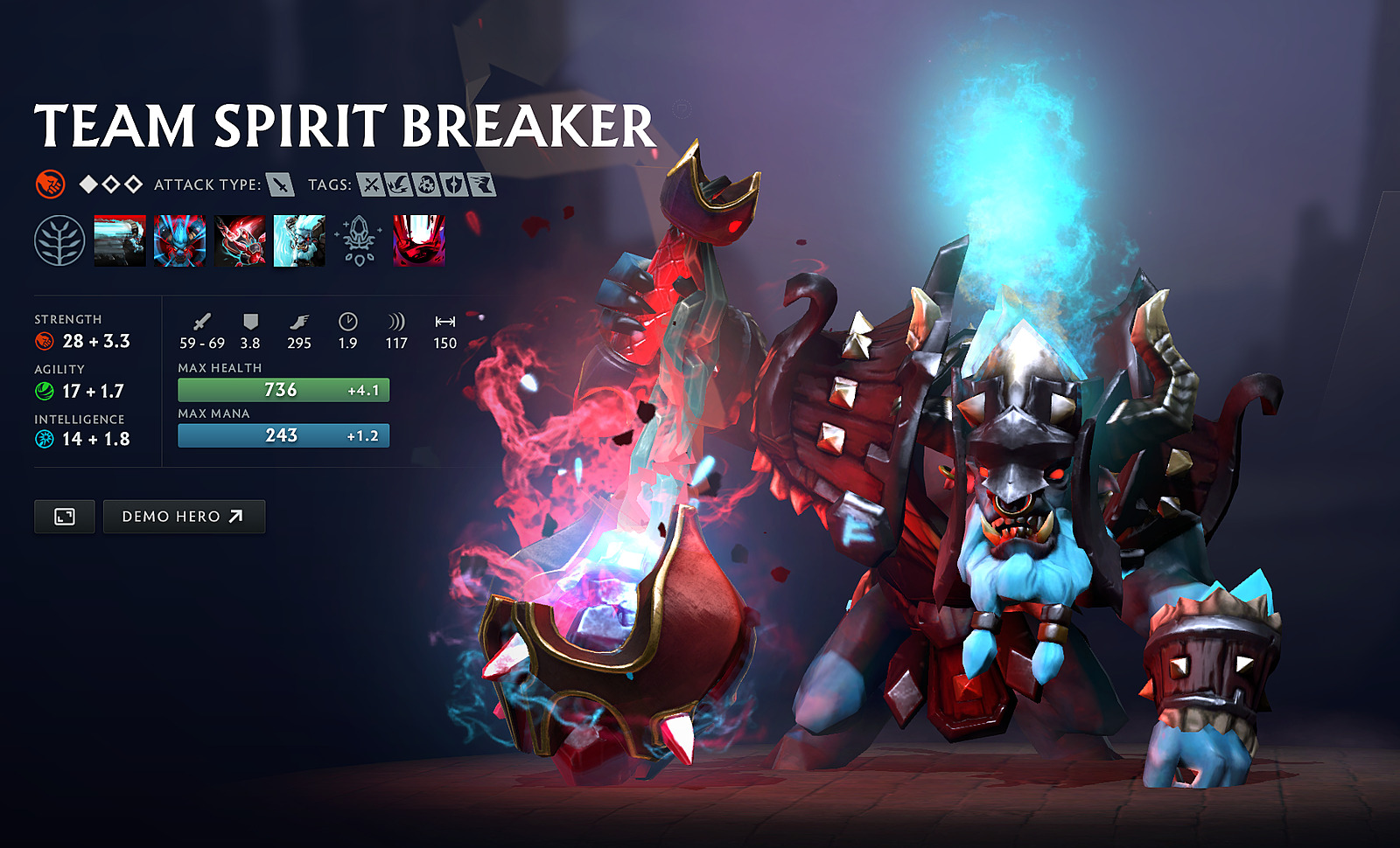 Valve переименовала Spirit Breaker в честь победы Team Spirit на TI12.  Новости Dota 2